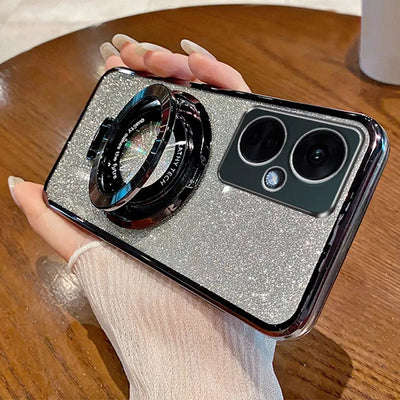 Glitter Ring Grip Transparent Case - OnePlus