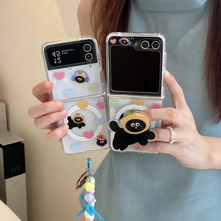 Cartoon Love Gripper Case with Bracelet - Samsung