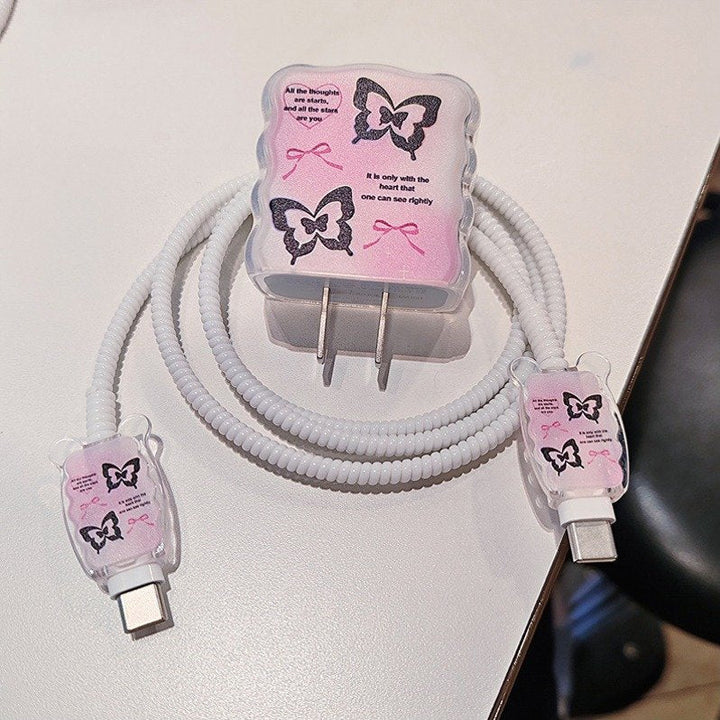 Elegant Butterfly Bliss Charger Protector Kit