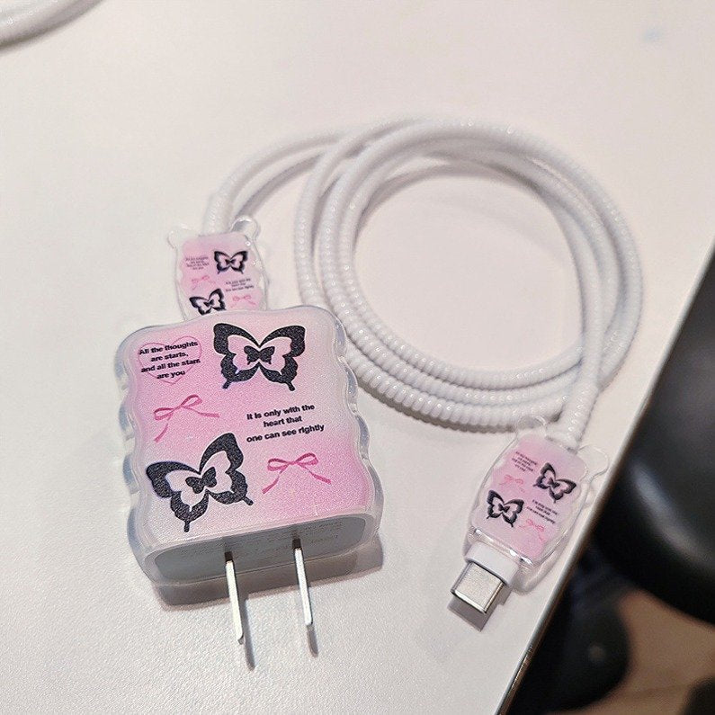 Elegant Butterfly Bliss Charger Protector Kit