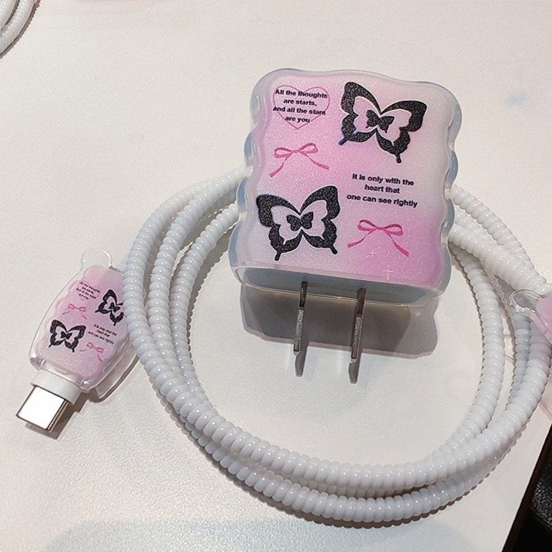 Elegant Butterfly Bliss Charger Protector Kit