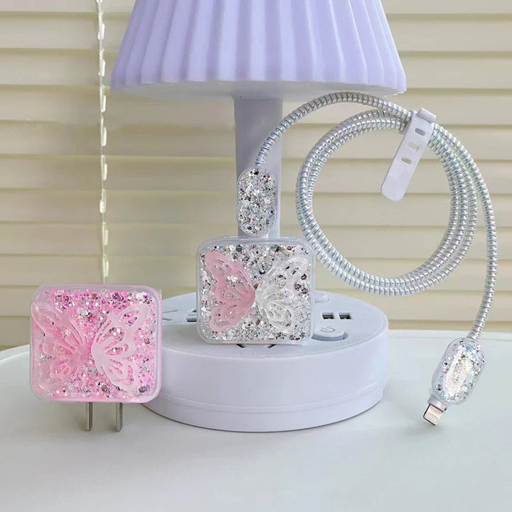 Butterfly Sparkle Charger Protector Kit