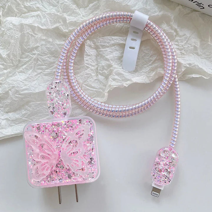 Butterfly Sparkle Charger Protector Kit