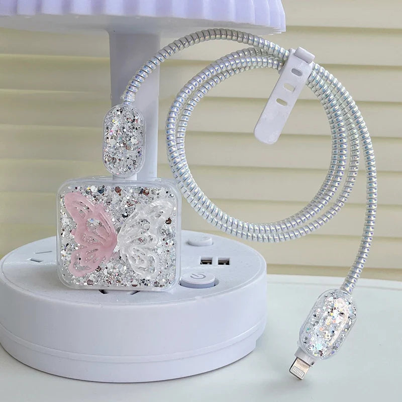 Butterfly Sparkle Charger Protector Kit