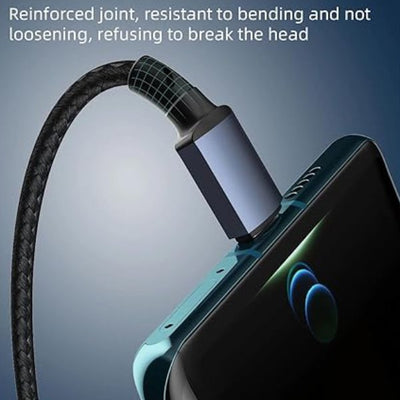 Mighty Max 6A 3-in-1 Braided Charging Cable