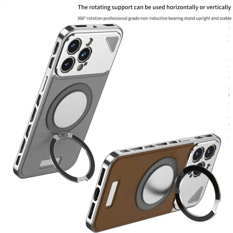 Resolute Leather Ring Holder Case - iPhone