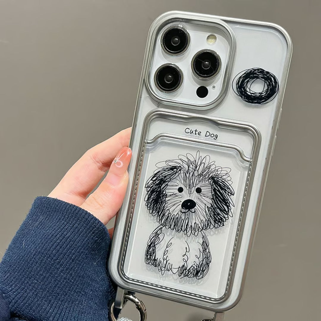 Luxury Puppy Design Strap Case