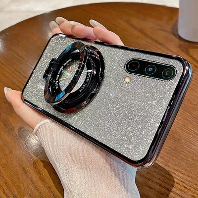 Glitter Ring Grip Transparent Case - OnePlus