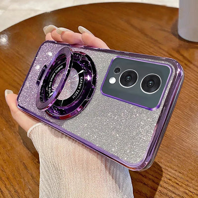 Glitter Ring Grip Transparent Case - OnePlus