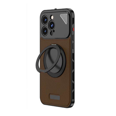Resolute Leather Ring Holder Case - iPhone