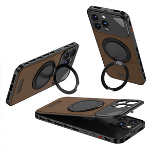 Resolute Leather Ring Holder Case - iPhone
