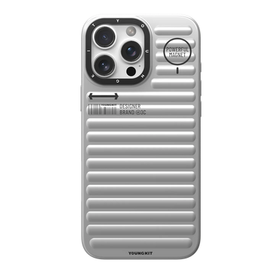 YOUNGKIT Ribbed Luggage Inspired Armor Case - iPhone