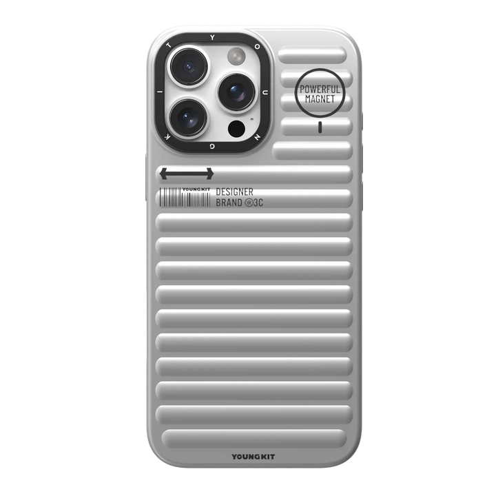 YOUNGKIT Ribbed Luggage Inspired Armor Case - iPhone