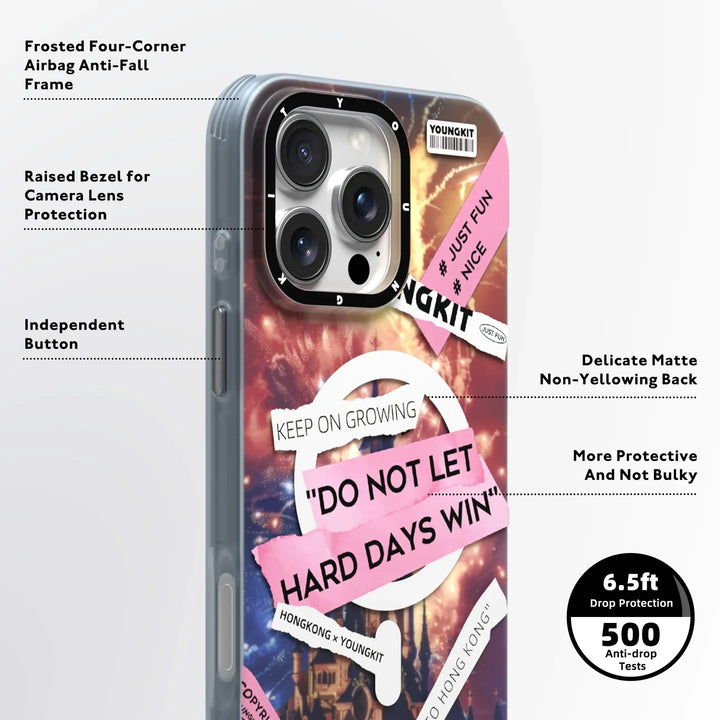 YOUNGKIT Urban Street Style Sticker Case - iPhone