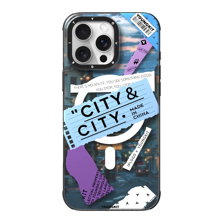 YOUNGKIT Urban Street Style Sticker Case - iPhone