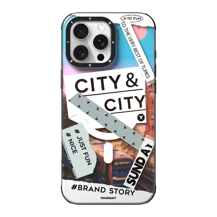 YOUNGKIT Urban Street Style Sticker Case - iPhone