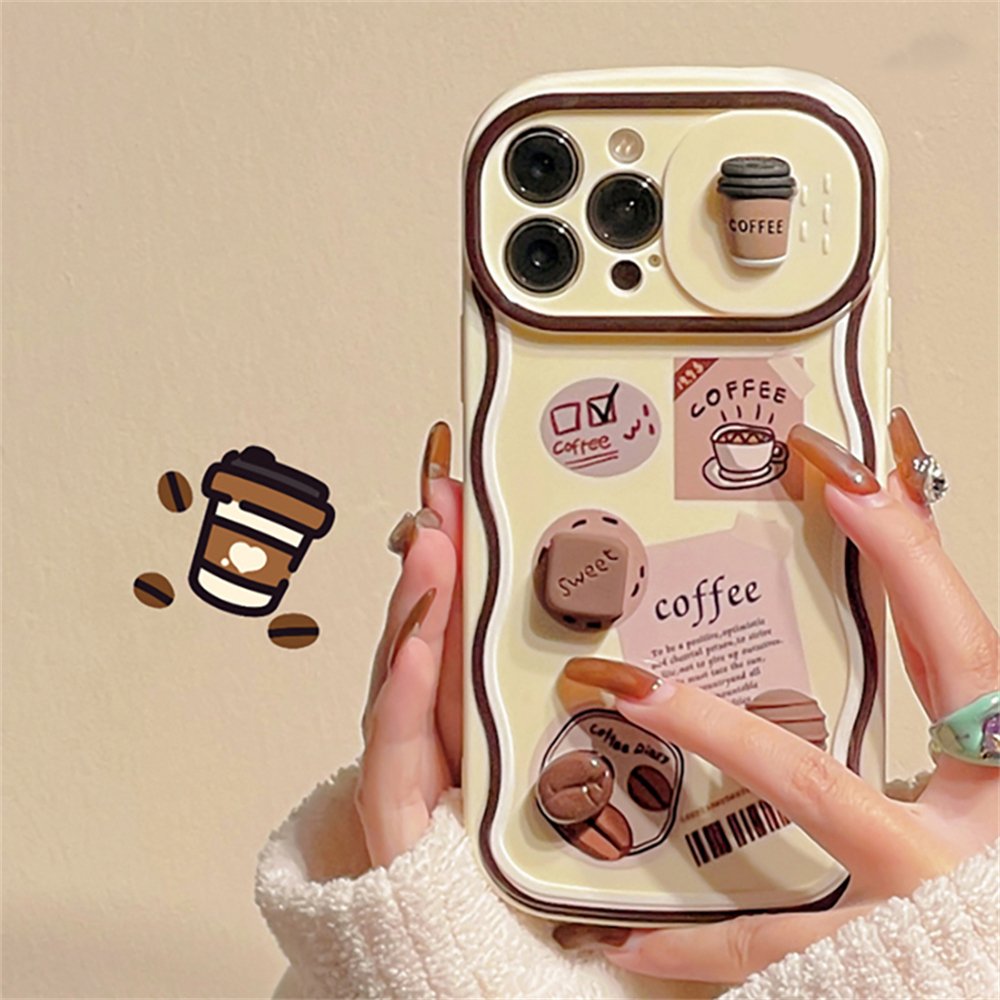 3D Cafe Vibes Sliding Lens Case