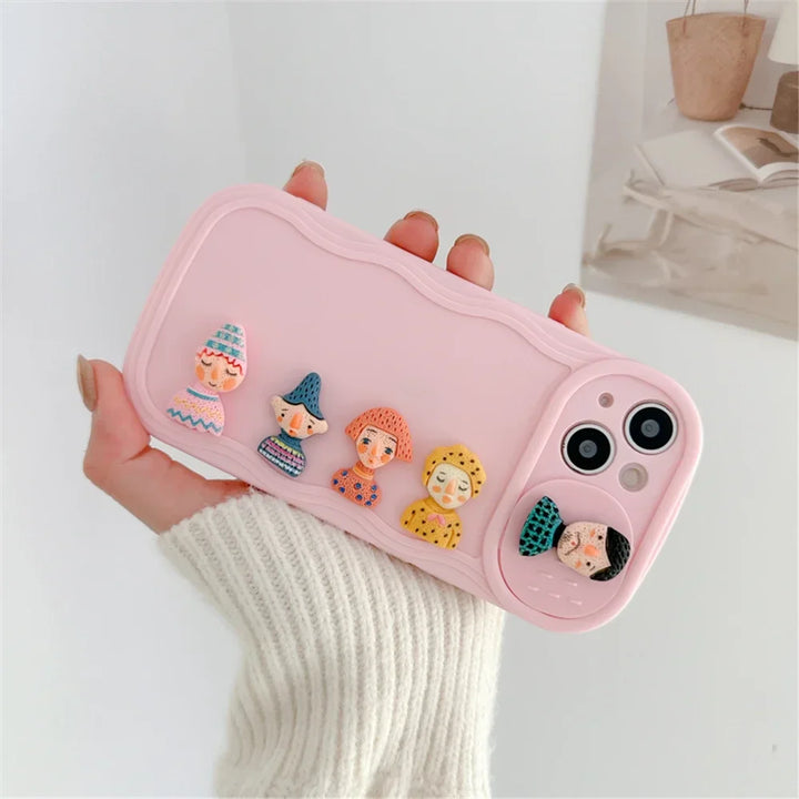 Creative Quirky Faces Cartoon Case