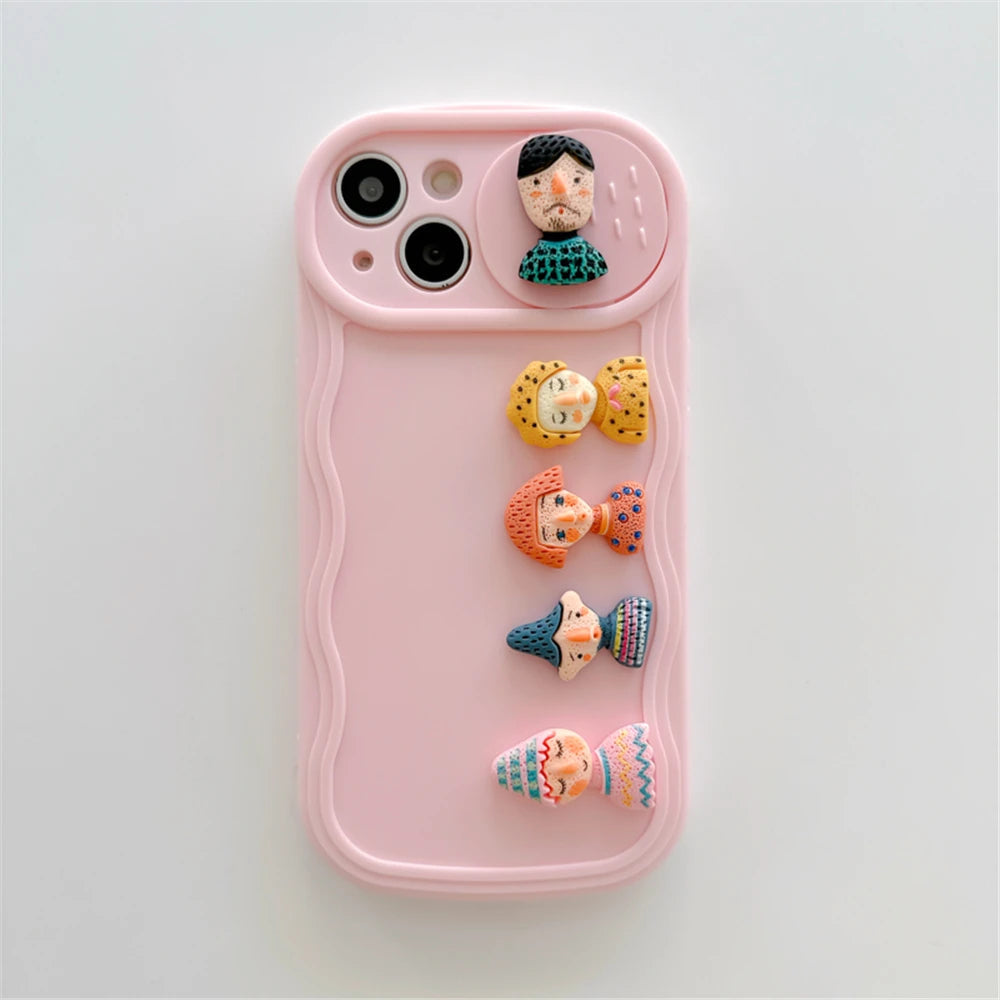 Creative Quirky Faces Cartoon Case