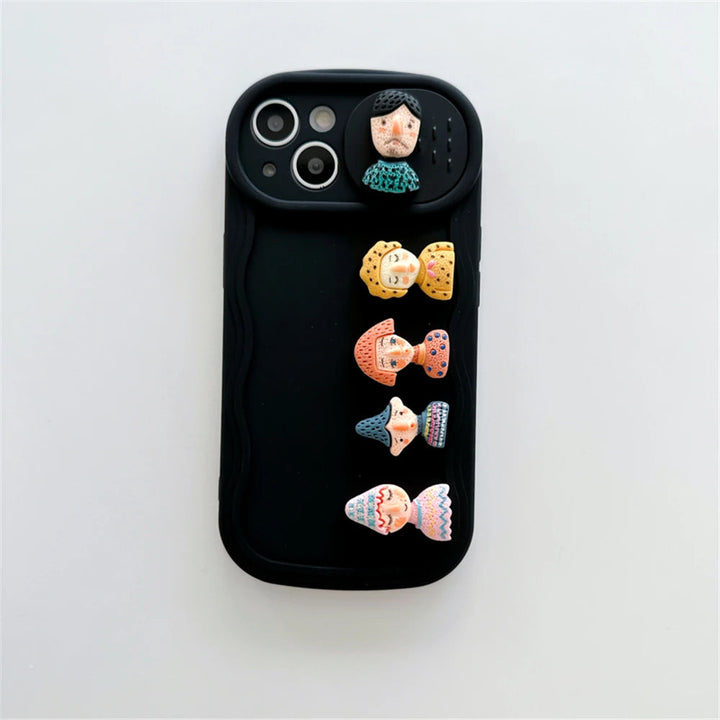 Creative Quirky Faces Cartoon Case