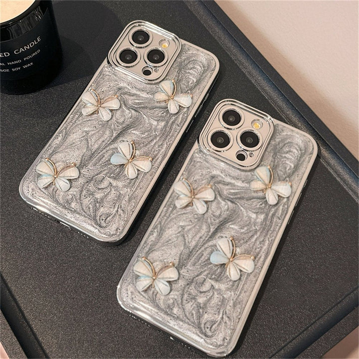 Artistic 3D Butterfly Ash Texture Case