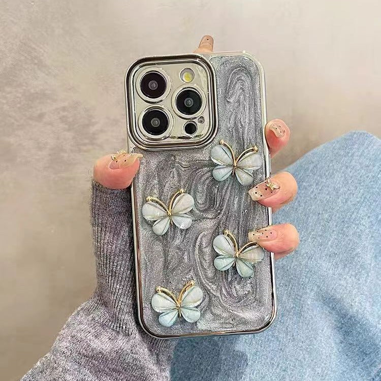 Artistic 3D Butterfly Ash Texture Case