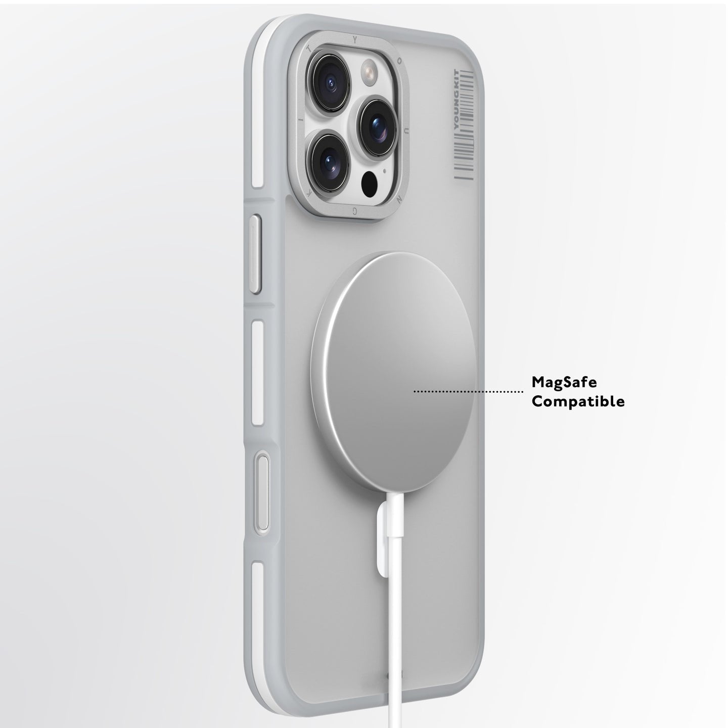 iPhone 16 Series Modish Rock Matte Texture Case