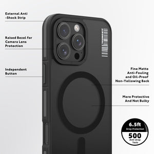 iPhone 16 Series Modish Rock Matte Texture Case