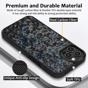 Fragmented Confetti Carbon Fiber Case - iPhone