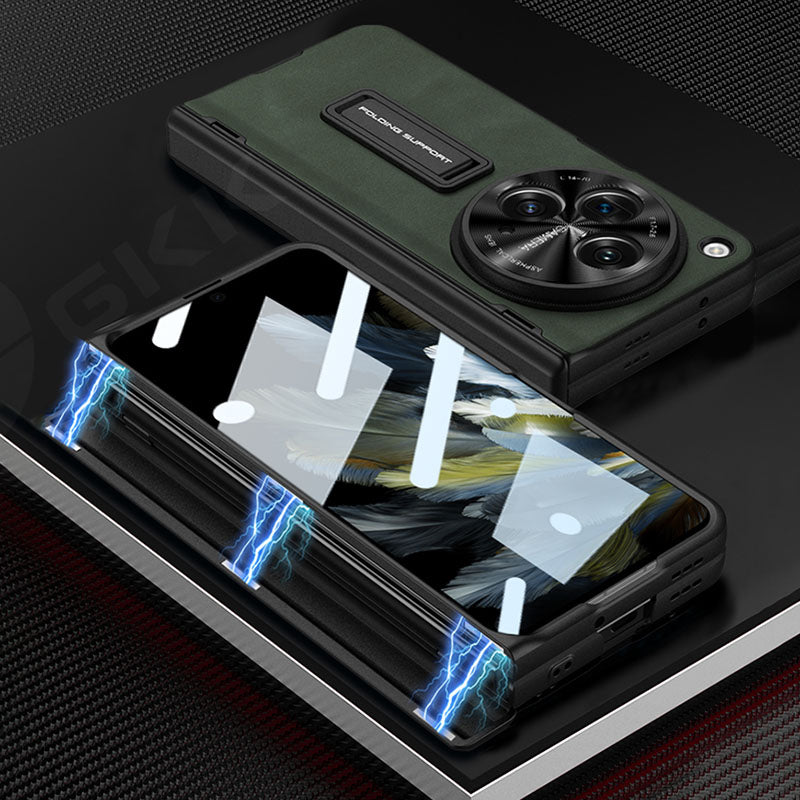 OnePlus Open Magnetic Closure PU Leather Case