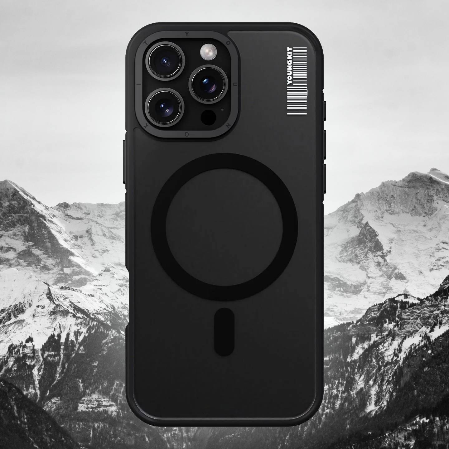 iPhone 16 Series Modish Rock Matte Texture Case