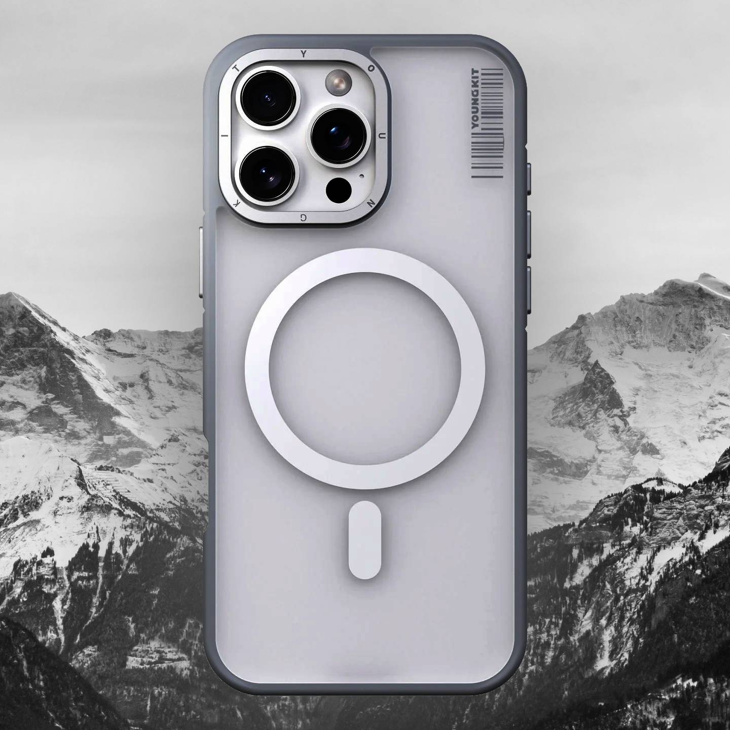 iPhone 16 Series Modish Rock Matte Texture Case
