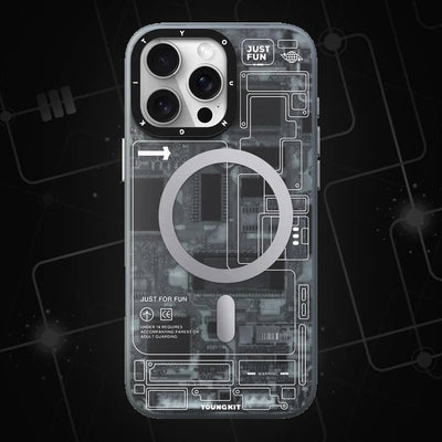 YOUNGKIT Futuristic Circuit Shield MagSafe Case - iPhone