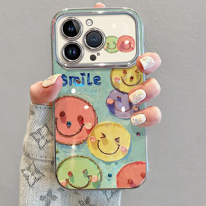 Joyful Cartoon Smiley Faces Case