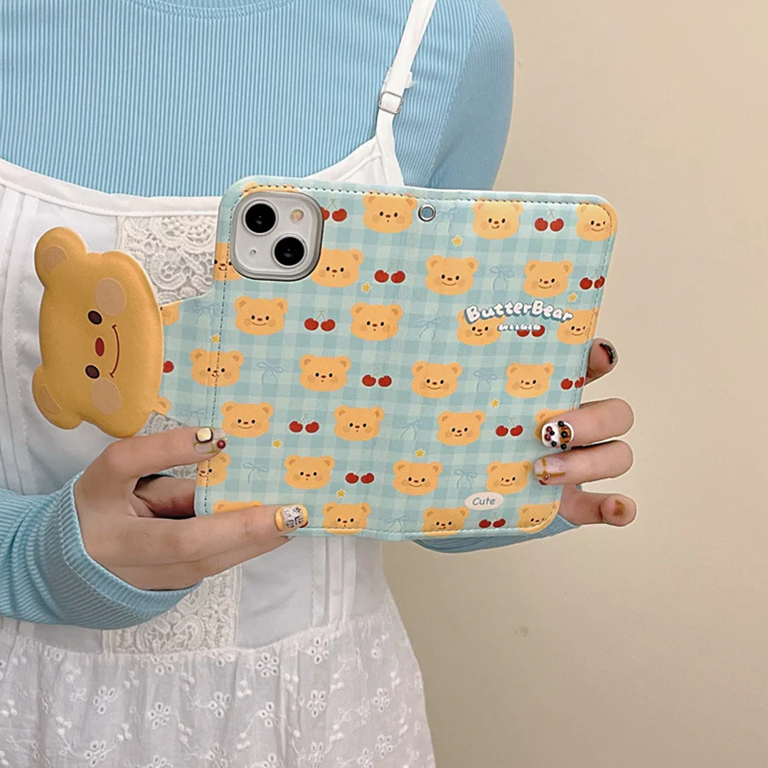 Adorable Butter Bear Folding Case