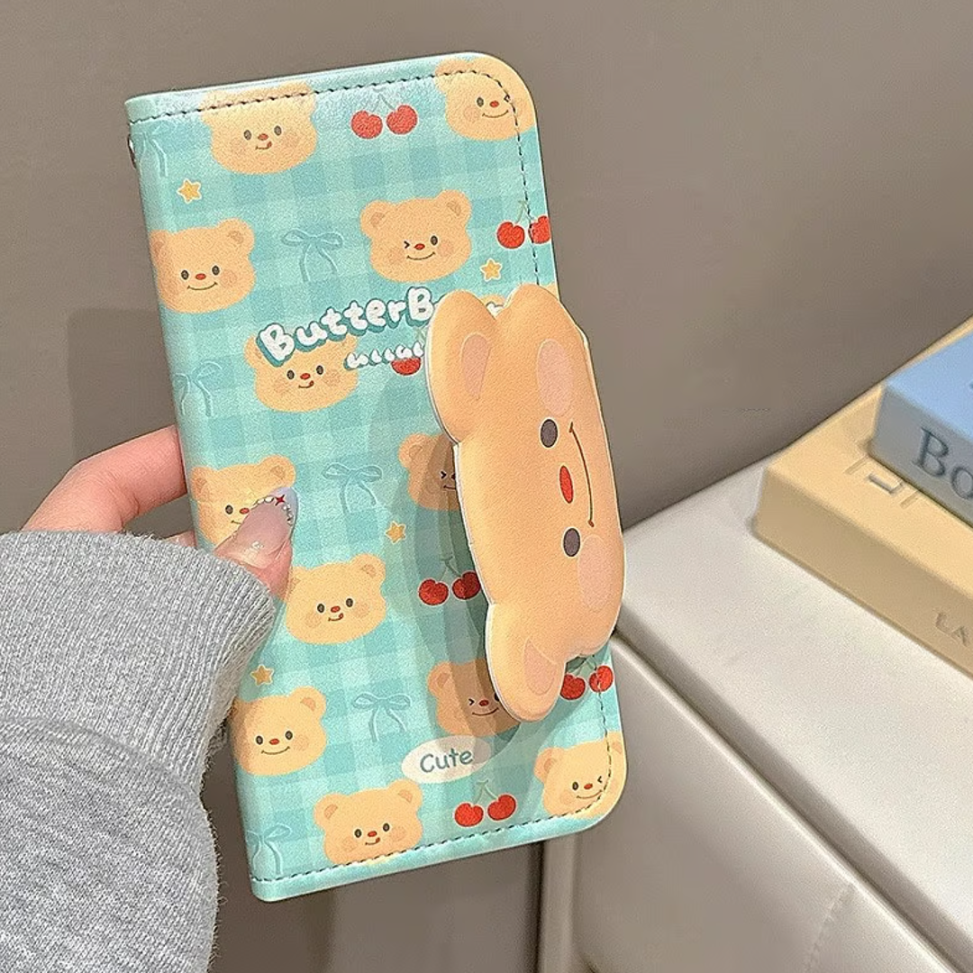 Adorable Butter Bear Folding Case