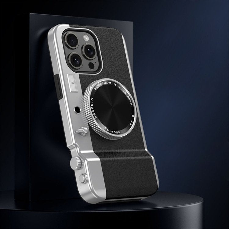 iPhone 15 Series Retro Camera Lens Aesthetic Case