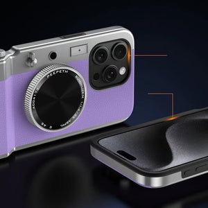 iPhone 14 Series Retro Camera Lens Aesthetic Case