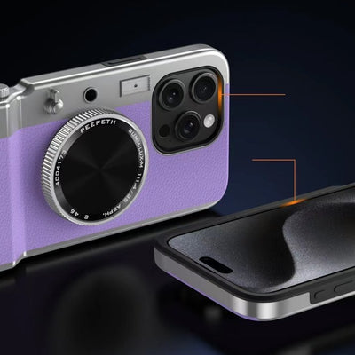 iPhone 14 Series Retro Camera Lens Aesthetic Case
