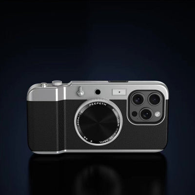 iPhone 15 Series Retro Camera Lens Aesthetic Case
