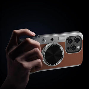 iPhone 15 Series Retro Camera Lens Aesthetic Case