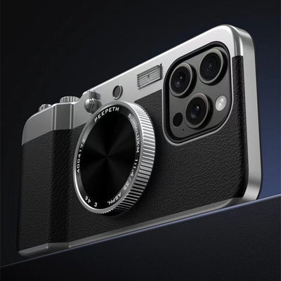 iPhone 14 Series Retro Camera Lens Aesthetic Case