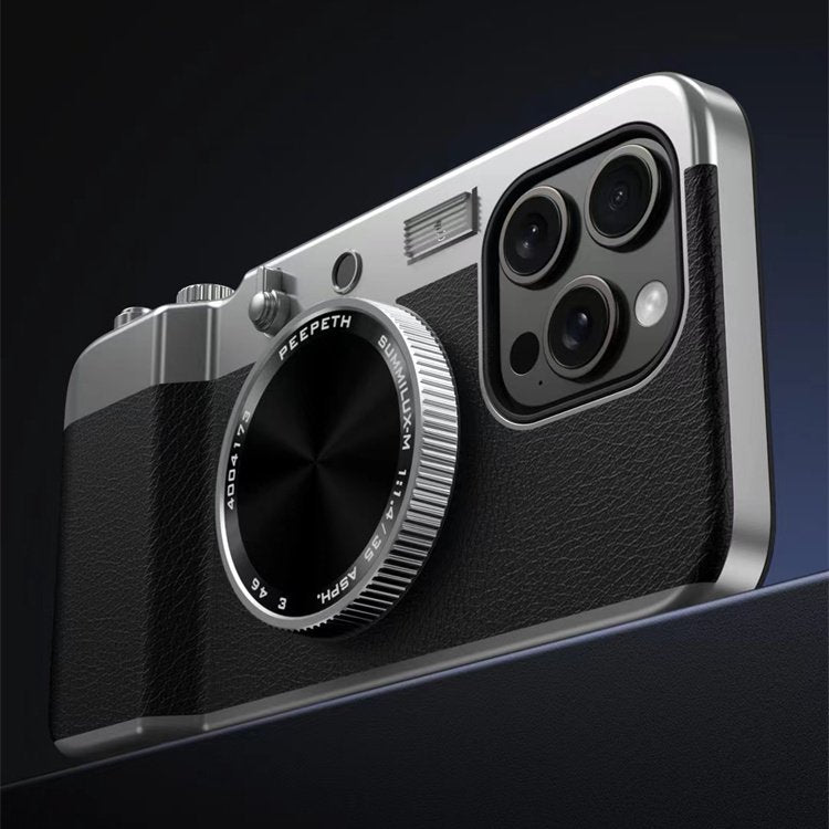 iPhone 14 Series Retro Camera Lens Aesthetic Case