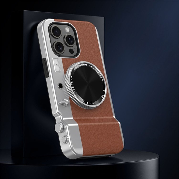 iPhone 15 Series Retro Camera Lens Aesthetic Case