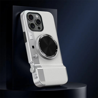 iPhone 15 Series Retro Camera Lens Aesthetic Case