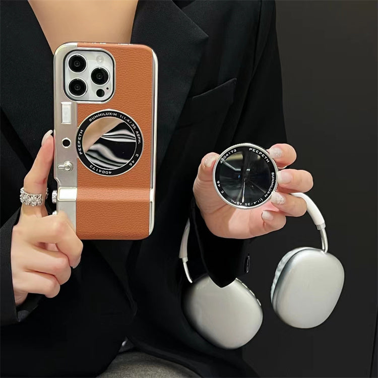 iPhone 15 Series Retro Camera Lens Aesthetic Case
