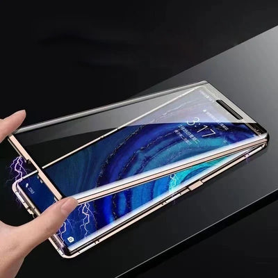 Premium Dual Side Leather Glass Case - Vivo