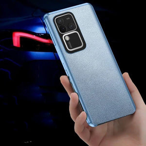 Premium Dual Side Leather Glass Case - Vivo