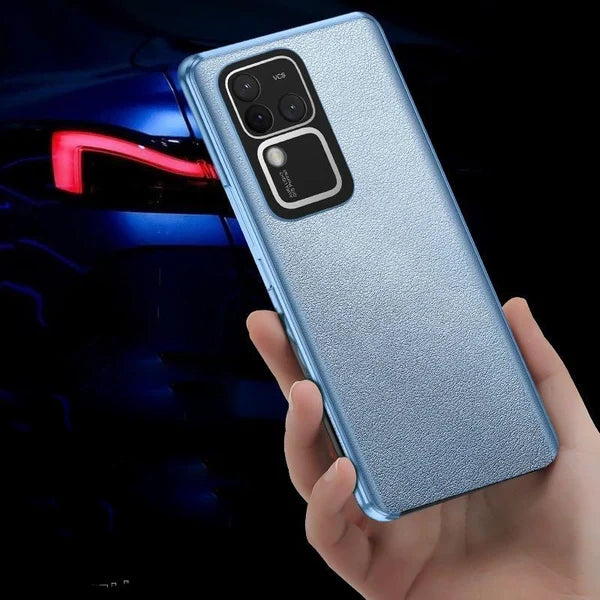 Premium Dual Side Leather Glass Case - Vivo
