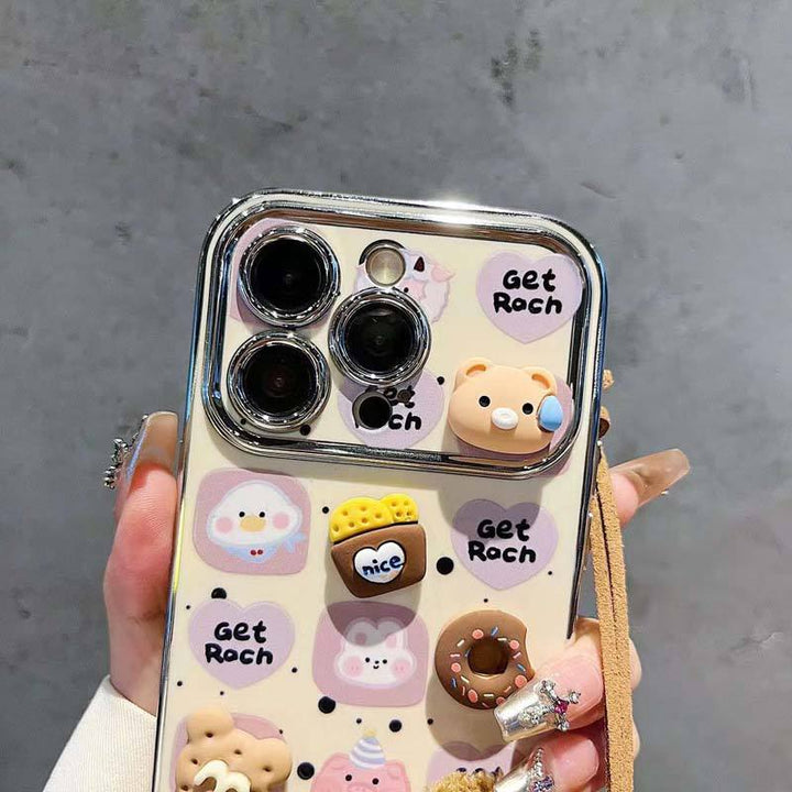 Cartoon Bear Doll Window Camera Case